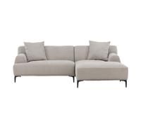 Canapé d'Angle Droit "Viskan" 242cm Gris Clair