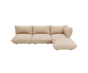 Canapé d'angle droite Sumo velours côtelé WxHxD 324x90x216cm