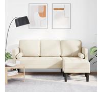 Canapé D'angle En Lin 3 Places Vidaxl 160 Cm