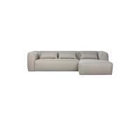 Canapé d'angle droit en tissu gris clair Bean