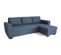 Canapé D'Angle Fixe Réversible 4 Places - Tissu Bleu - L245 X P150 X H86 Cm - Hamilton - Fabriqué En Ukraine Bleu