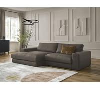 Canapé d'angle fixe LEONARD cuir de vache marron angle gauche BOBOCHIC 3 places Angle gauche Marron