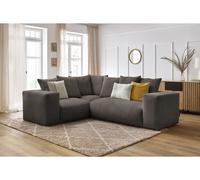 Canapé d'angle fixe modulable VOLTAIRE avec 1 chauffeuse 2 places, 1 angle et 1 chauffeuse 1 place taupe angle gauche BOBOCHIC 4 places Angle gauche Taupe