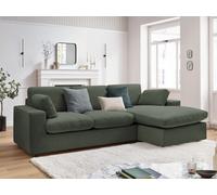 Canapé d'angle fixe réversible compact BELAIR vert BOBOCHIC 3 places Vert