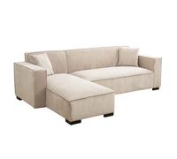 Canapé d'angle gauche 3 places gauche écru L 247 cm - Oviala