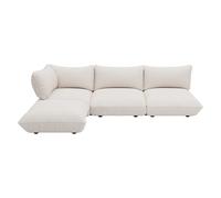 Canapé d'angle gauche/droite Sumo bouclé WxHxD 324x90x216cm