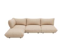 Canapé d'angle gauche Sumo velours côtelé WxHxD 324x90x216cm