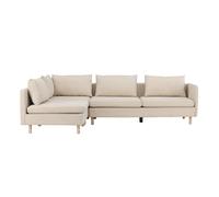 Canapé d'Angle Gauche "Zero" 295cm Beige