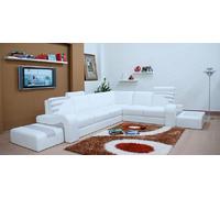 Canapé d'angle L Form Coussin + pouf Moderne JVmoebel