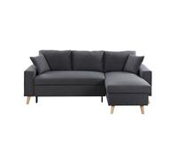 Canapé d'Angle MARIA SCANDINAVE Réversible et Convertible - Gris foncé
