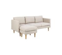 - Canapé d'angle Milly - 3 places - Beige - Milly