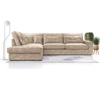 Canapé d'angle moderne avec coussins,Le meilleur coin ! Salon avec coffre de lit ! Wave Spring Back Couvert Pour Salon Confortable et Élégant,Détaché,89x314x224cm,Côté Gauche,BLEU