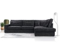 Canapé d'angle moderne avec coussins,Le meilleur coin ! Salon avec coffre de lit ! Wave Spring Back Couvert Pour Salon Confortable et Élégant,Détaché,89x314x224cm,Côté Droit,BRONZE