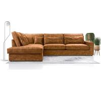 Canapé d'angle moderne avec coussins,Le meilleur coin ! Salon avec coffre de lit ! Wave Spring Back Couvert Pour Salon Confortable et élégant,Détaché,89x314x224cm,Côté gauche,OR PLATINE