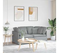 Canapé d'angle modulaire, 200 x 100 cm, structure en métal et assise en polyester, design moderne avec 10 coussins, convient pour salon et bureau