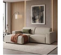 Canapé d'angle petit - Sellmo - 210 cm - gauche - Chenille Grėge