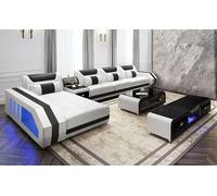 Canapé d'angle rembourré Canapé d'angle LForm Table basse Canapé moderne Salon 2pcs. Nouveau
