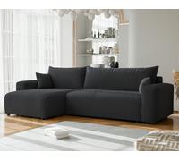 GREKPOL Canapé d'angle Convertible 278x145 à Gauche ou à Droite - Canapé 3 Places Convertible - Canapé avec Espace de Rangement - Canapé Lit - Canapé Convertible - Sofa XL