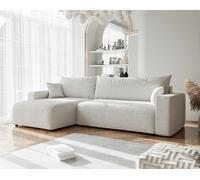 GREKPOL Canapé d'angle Convertible 278x145 à Gauche ou à Droite - Canapé 3 Places Convertible - Canapé avec Espace de Rangement - Canapé Lit - Canapé Convertible - Sofa XL