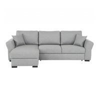 Canapé d'angle réversible convertible avec coffre JESEA tissu gris malmo