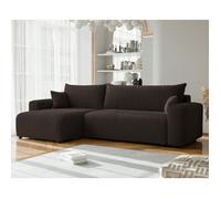 GREKPOL Canapé d'Angle Convertible 278x145 à Gauche ou à Droite - 3 Places Avec Espace de Rangement - Lit - Sofa XL