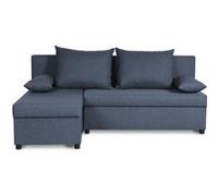 Canapé d'angle réversible - Tissu Bleu - L 192 x P 143 x H 79 cm - JOSS - Fabriqué en Ukraine