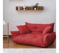 Canapé d'angle rouge pour salon, chambre à coucher, dortoir, bureau, confortable et élégant, meuble peu encombrant