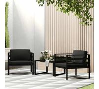 Canapé d'Angle Sectionnel 1 pc avec Coussins Aluminium Jardin Extérieur vidaXL