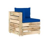 Canapé d'angle sectionnel avec coussins Bois imprégné de vert