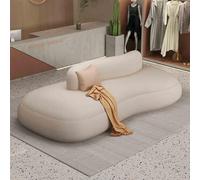 Canapé d'angle sectionnel incurvé - Design moderne double surdimensionné pour salon et appartement