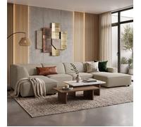 Canapé d'angle - Sellmo - 366 cm - gauche - Chenille Grėge