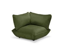 Canapé D'angle Sumo en Velours Recyclé Vert Foncé