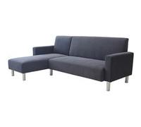 Canapé d'angle tissu réversible "Rio" - 4 places - Gris 3 G