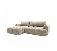 Canapé d'angle TrendyNest 109, Brun clair, Fonction de couchage