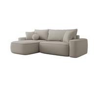 Canapé d'angle TrendyNest 112, Brun clair, Fonction de couchage