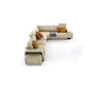 Canapé d'angle + USB,Rembourrage Canapé Salon Assise Coin Garniture Cuir Textile FrancoC