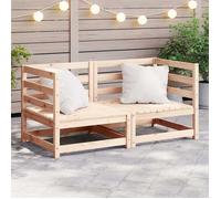 vidaXL Canapé d'angle Bois de pin massif 2 pcs 70x70x67 cm Extérieur