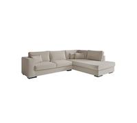 Canapé d'angle XXL BELAMI en tissu - Beige, Angle Droit