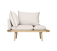 Umage Canapé de 1,5 places Lounge Around chêne, sable blanc LxHxP 127x67,2x74,5cm