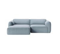 Canapé de 2 places méridienne gauche Develius Mellow removable cover/WxHxD 238x70x150cm