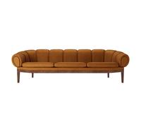 Canapé de 3 places Croissant cuir 230x88cm WxDxH 230x88x67cm