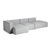Canapé de 3 places gauche Mags 321x127,5x67cm black stained pine wood legs
