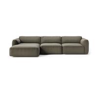 Canapé de 3 places méridienne gauche Develius Mellow removable cover/WxHxD 309x70x150cm