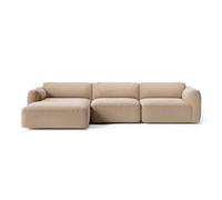 Canapé de 3 places méridienne gauche Develius Mellow removable cover/WxHxD 309x70x150cm