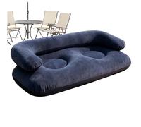 Canapé De Camping Sofa Gonflable Portable Floqué Avec Accoudoirs | Canapé Gonflable De Camping Idéal Pour Salle De Séjour Cinéma Terrasse Jardin Cour Deck Porche Balcon Chambre Intérieure Et