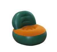 Canapé de canapé gonflable portable - Lounger à air extérieur avec pompe | Faire sauter une chaise pliable pour les voyages, le camping, la plage, le patio, l'utilisation à domicile, le canapé compact