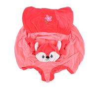 Canapé de chaise assise, forme de dessin animé, 2 trous avant pour l'apprentissage du bébé, canapé de soutien en peluche, canapé paresseux en peluche pour bébé de 3 à 11 mois (Shell)