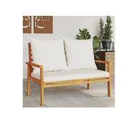 Vidaxl Canapé De Jardin 120 Cm Avec Coussin Bois D'acacia Massif
