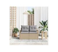 Canapé de jardin polyrotin Sièges extérieurs Sièges modernes vidaXL vidaXL