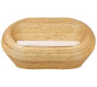 Canapé de Jardin 2 places en Rotin Naturel avec Coussin Beige Maiori